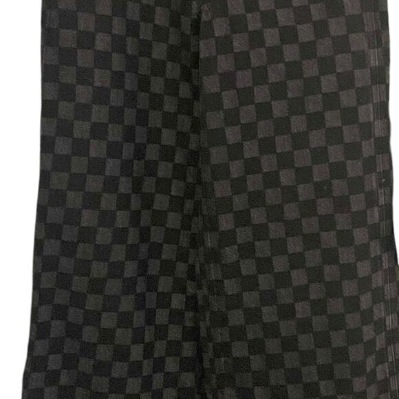 Pacsun Eco Black/Gray Checkerboard High Waisted Baggy Jeans, Relaxed Weekend, 24 - Picture 5 of 11